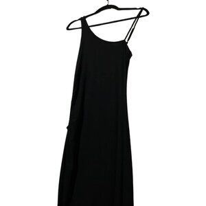 Fiestar Ribbed Stretch Cutout Side Dress With Slit - Size Medium